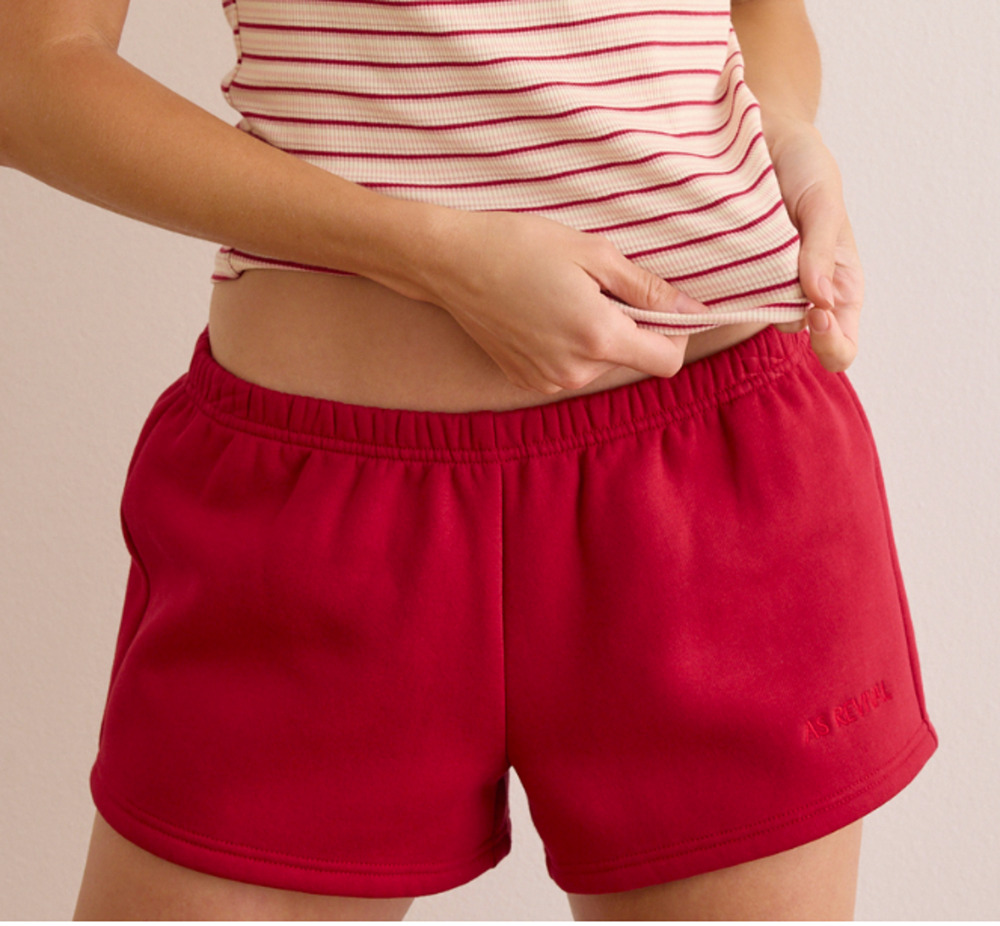 New Altar'd State AS Revival Post-Game Replay Sweat Shorts Red Size Small
